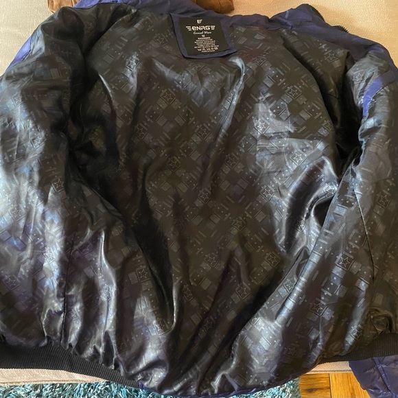 Enrge Mens Royal Blue Puffer Jacket Size Size M - Picture 9 of 10